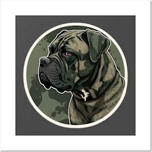 Cane Corso Camouflage Motif Posters and Art